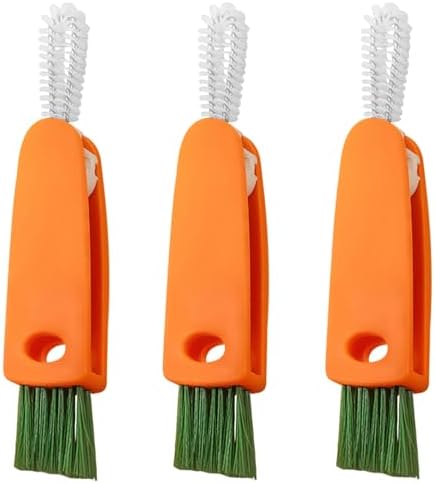 Cup Lid Gap Cleaning Brush 3PCS Bottle Brushes 3 in 1 Cup Lid Gap Cleaner by INVODA