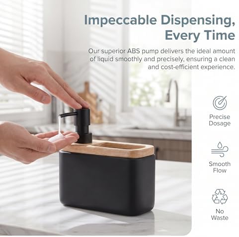RQYIXI 2-in-1 Ceramic Soap Dispenser - Image 4