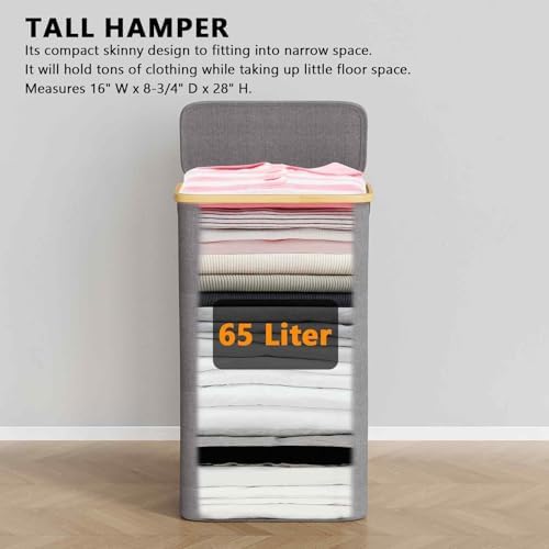 SpaceAid Slim Laundry Hamper - Image 4