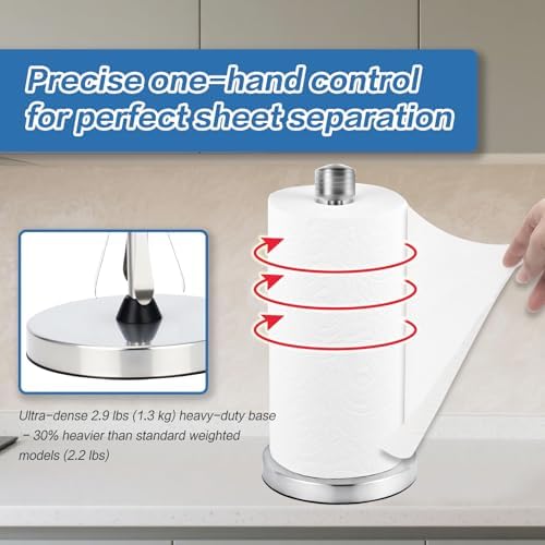 Stainless Steel Silver Paper Towel Holder Designed - Image 3