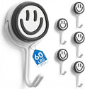 6 PCS Metal Magnetic Hook, 60LBS Heavy Duty by Shalala