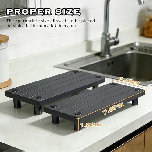 2PCS Instant Dry Sink Caddy for Bathroom Counter, Durable Kitchen Sink Organizer - Image 7