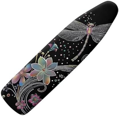 Dragonfly Flower Ironing Board Cover and Padding Removable Pad Decorative Covers by Tongluoye