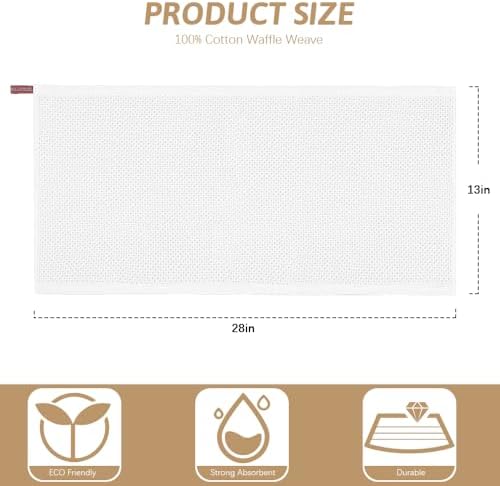 Nialnant Kitchen Hand Towels, 13 x 28 Inches, 100% Cotton - Image 2