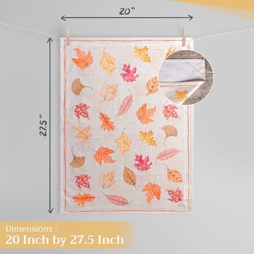 Maison d' Hermine Kitchen Towels Set of 3 Reusable 100% Cotton 27.50" x 20" - Image 4