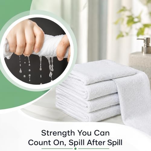 Bar Mop Towels Pack of 60 – Bulk Terry Cleaning Rags 16"x19" – Absorbent - Image 6