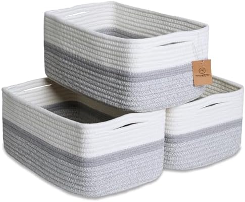 NaturalCozy 13.5”x8.5”x5.5” Storage Baskets by NaturalCozy