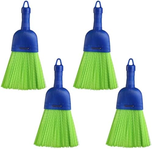 Domensi 4 Pcs Whisk Broom Poly Fiber Hand Brush by Domensi