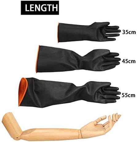 Haiou Chemical Resistant Nitrile Gloves Long Rubber Gloves - Image 5