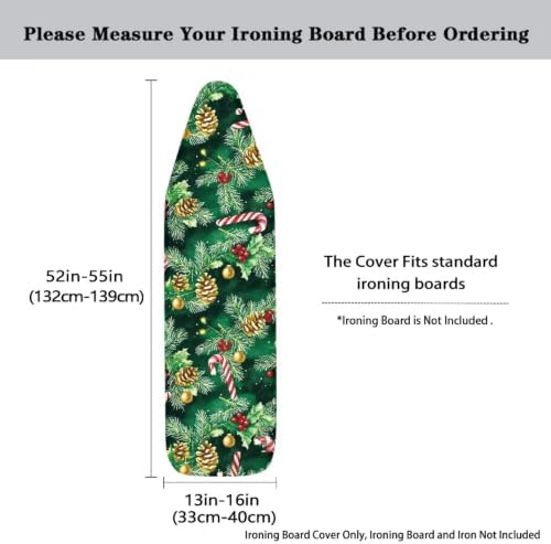 Flashideas Green Christmas Tree Ironing Board Cover and Pad 15x54 Inch Standard - Image 5