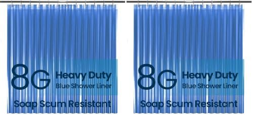 LiBa Bathroom Shower Curtain Premium PEVA Non-Toxic by Liba