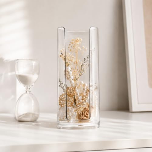 Acrylic Cotton Round Holder Pad Dispenser Makeup Remover Container - Image 6