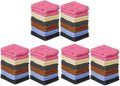 QUBA LINEN 100% Cotton Washcloth Set 72 Packs – Soft, Absorbent Face Towels by QUBA+LINEN