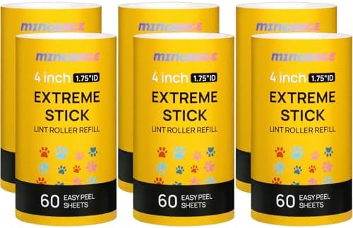4 inch Lint Roller Refills Only by MINGRACE