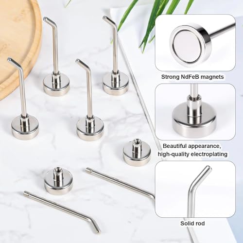 10 Pack Strong Neodymium Magnetic Hooks, 2.76 Inch Heavy Duty Cruise Hooks - Image 4