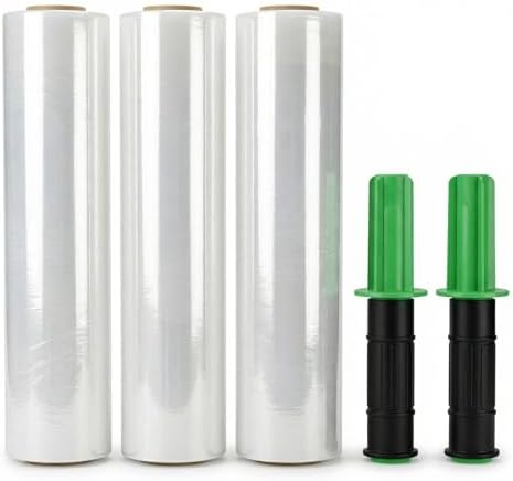 Stretch Film Wrap for Moving, 3 Pack 15 Inch x 1000ft 70 Gauge, Plastic Wrap by Unknown