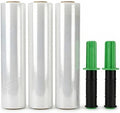 Stretch Film Wrap for Moving, 3 Pack 15 Inch x 1000ft 70 Gauge, Plastic Wrap by Unknown