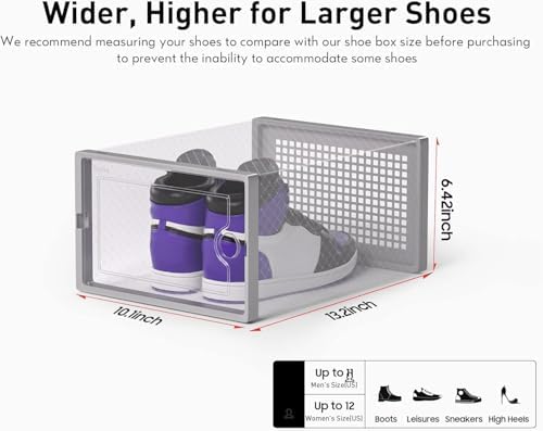Kuject X-Large Shoe Storage Boxes 12 Pack - Image 2