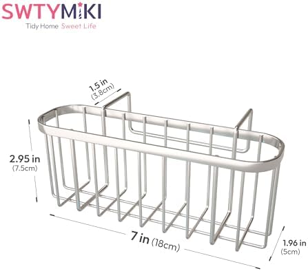 SWTYMIKI Sponge Holder for Kitchen Sink, Movable Kitchen Sink Caddy - Image 7