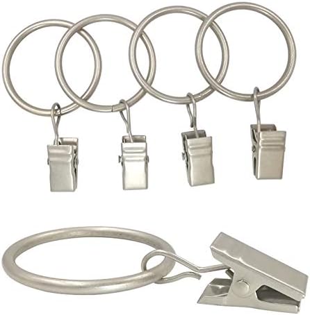 120 Pack Curtain Rings with Clips, Drapery Clips with Rings, Drapes Rings 1.26 - Image 7
