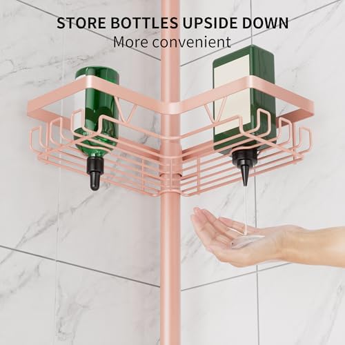 DAOYA Corner Shower Caddy Tension Pole - Image 3