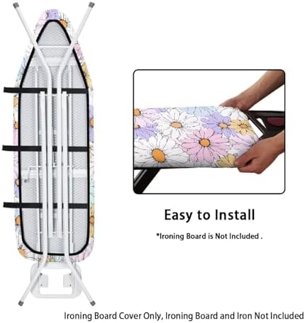 Colorful Daisy Ironing Board Cover, 15x54 Inch Standard Ironing Board Cover - Image 5