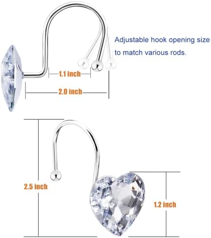 Shower Curtain Hooks Rings for Bathroom - Image 3