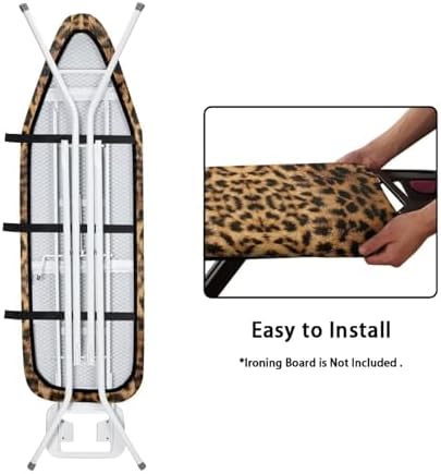 GLENLCWE Wild Leopard Cheetah Print Ironing Board Cover, Stylish Ironing Board - Image 4