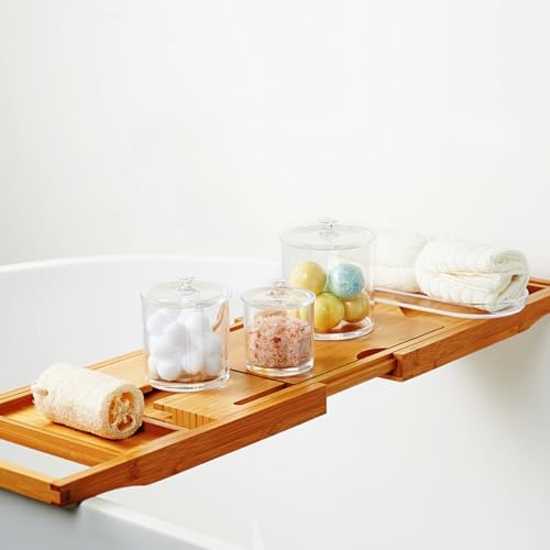SheeChung 3 Pack Clear Acrylic Qtip Holder - Image 2