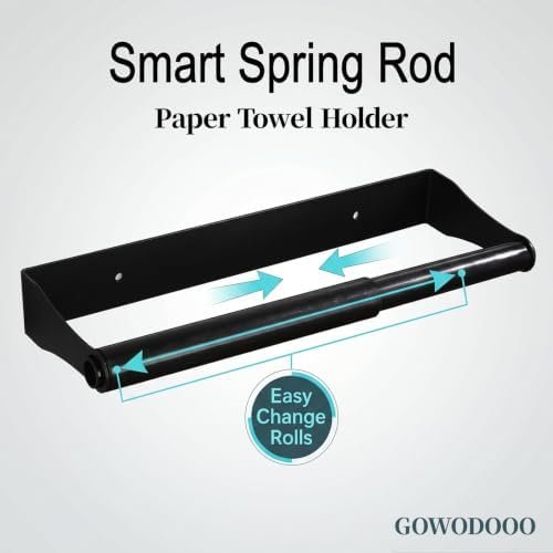 Under Cabinet Paper Towel Holder, Wall Mounted | Kitchen Towel Holder, SUS304 - Image 6