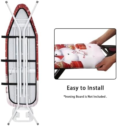 Snowman 15x54 Ironing Board Cover and Pad Elastic Edge Applicable Standard Size - Image 4