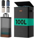 100L Large Capacity Laundry Hamper, Collapsible Laundry Basket Space-Saving by MECINFUL