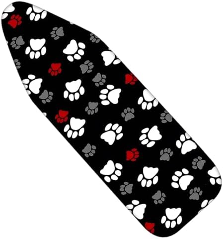 Nuxovilar Pet Paw Prints Ironing Board Cover 15x54 Polyester by Nuxovilar