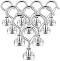 Zonon 10 Pcs Silver Magnetic Hooks 25lbs by Zonon