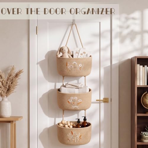 Novabright 3 Tier Over The Door Hanging Basket Organizer - Image 6