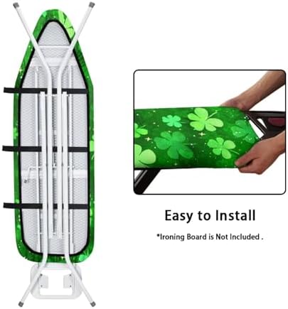 Ireland Shamrock Durable Steam Ironing Board Cover, St. Patrick's Day Stain - Image 4