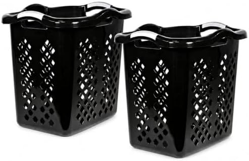 Laundry Basket 2 Pack 2 Bushel Plastic by Unknown