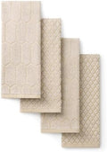 Martha Stewart Honeycomb Chambray Textured Kitchen Towel 4-Pack Set, 100% Cotton by MarthaStewart
