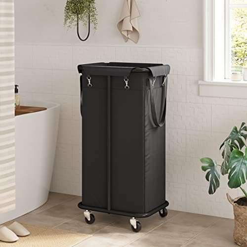 WOWLIVE 100L Rolling Laundry Basket - Image 3