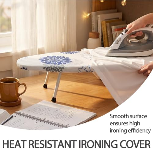 SheeChung Small Ironing Board 12"x32", Mini Tabletop Ironing Board - Image 4