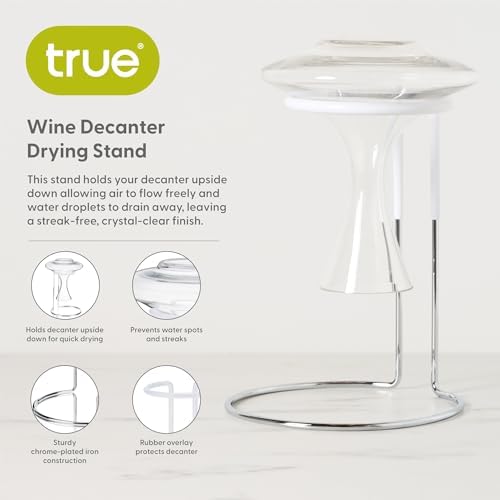 True Wine Decanter Drying Stand and Holder, Essential Accessory Glassware Rack - Image 2