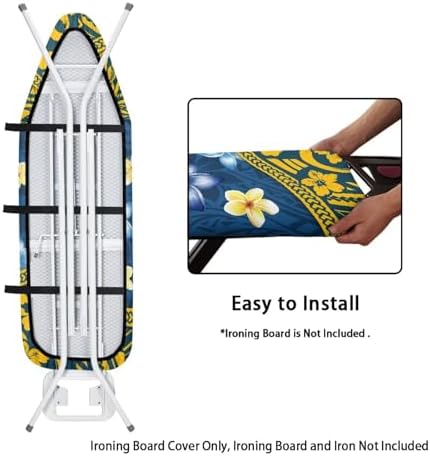 Tribe Boho Floral Ironing Board Cover 15x54 Inch Tropical Frangipani Ironing - Image 5