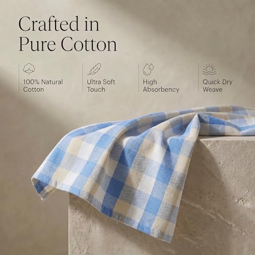 Urban Villa Kitchen Towels Cotton Dish Towels 20”x30” Bluesand - Image 4