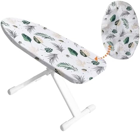 Green Leaf Mini Ironing Board Cover Stretchy Iron Heat Shield by HUISEFOR