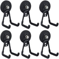 ULIBERMAGNET Heavy Duty Magnetic Garage Hook, 6 Pack Strong Large Magnet Hooks by ULIBERMAGNET