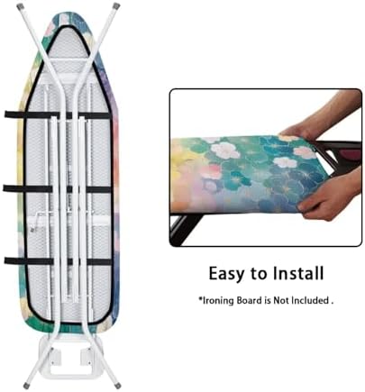 Pansy Ironing Board Cover Full Size Scorch Resistant Padding Heat Reflective - Image 4