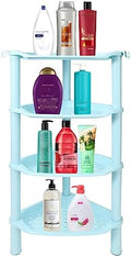 4 Tier Corner Shower Caddy, Plastic Shower Organizer by SLZBCY