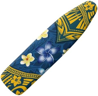 Tribe Boho Floral Ironing Board Cover 15x54 Inch Tropical Frangipani Ironing by Daulesho
