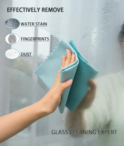 Fish Scale Microfiber Cleaning Drying Polishing Cloth, 8 Pack, 15.7"x11.8" - Image 3