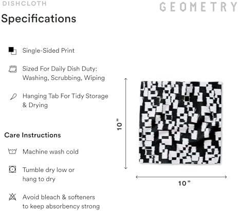 GEOMETRY Dishcloth – Evergreen Collection – Quick-Dry, Ultra-Absorbent - Image 6